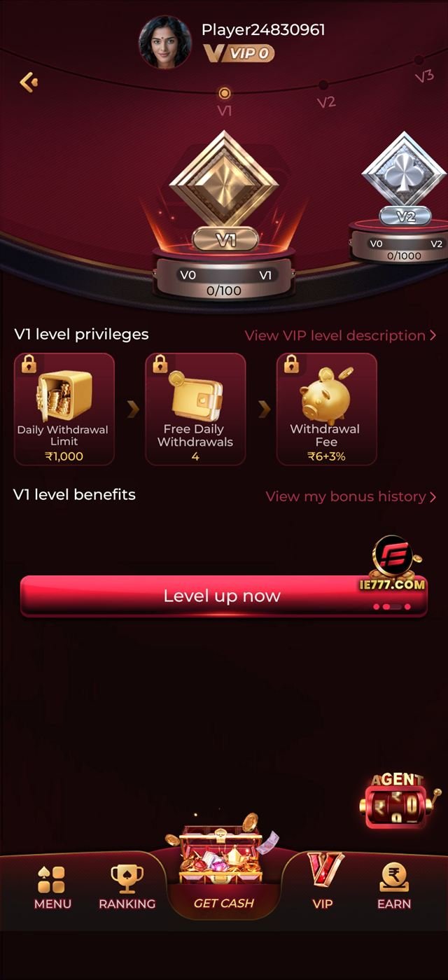 IN7 app game category listing with thumbnails and provider filters